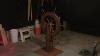 Halloween Prop Pirate Ship 116 In. Animated Steering Wheel Indoor Outdoor Decor Halloween Hot Costumes